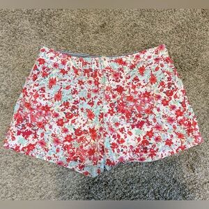 G.H. Bass & Co floral 100% cotton shorts. Size 10